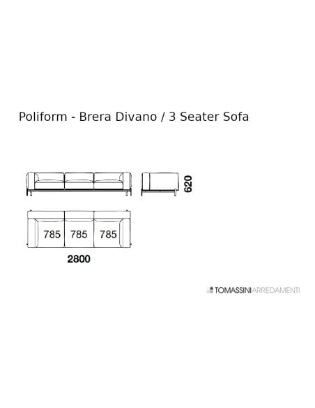 Canapé Brera Poliform - 9