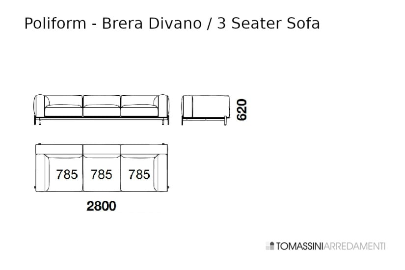 Canapé Brera Poliform - 9