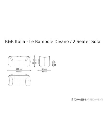 Canapé Le Bambole B&B Italia - 8