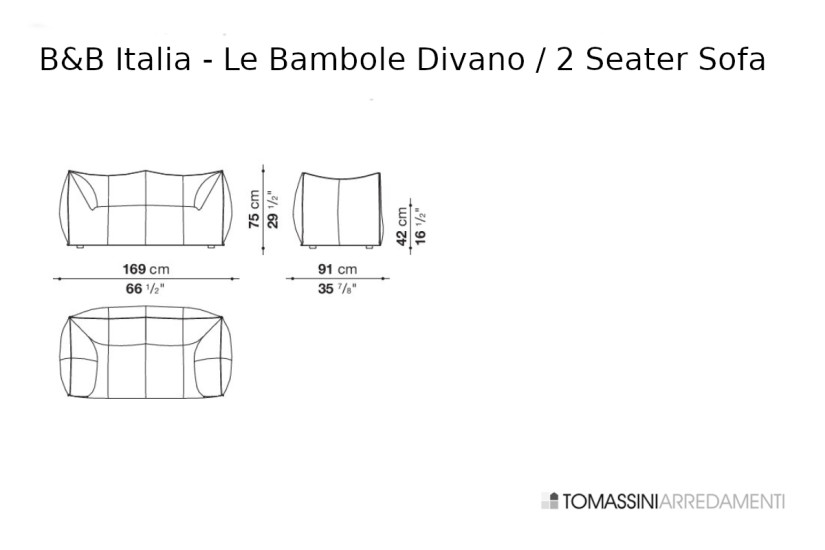 Canapé Le Bambole B&B Italia - 8