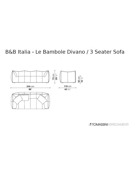 Canapé Le Bambole B&B Italia - 9