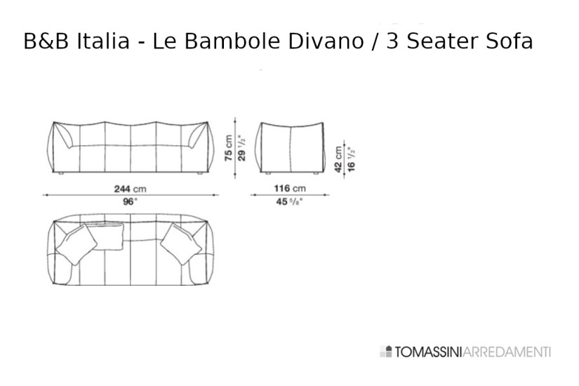 Canapé Le Bambole B&B Italia - 9