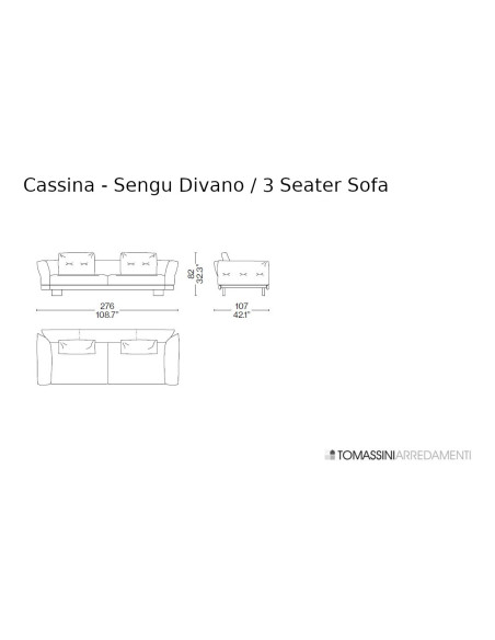 Canapé Sengu Cassina - 8