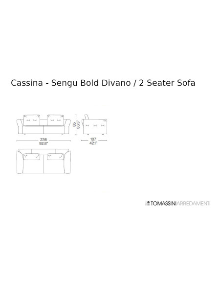 Canapé Sengu Bold Cassina - 6