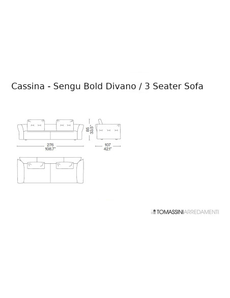 Canapé Sengu Bold Cassina - 7