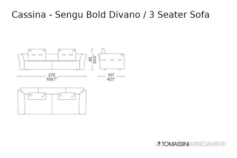 Divano Sengu Bold Cassina - 7