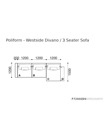 Divano Westside Poliform - 8