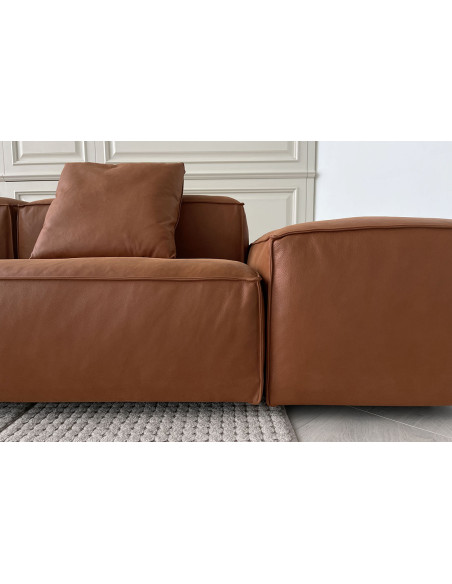Divano Extrasoft in pelle marrone (Offerta Expo) Living Divani - 3