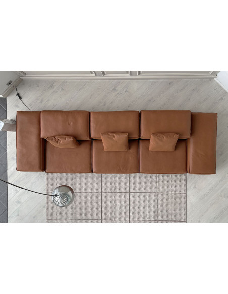 Divano Extrasoft in pelle marrone (Offerta Expo) Living Divani - 5