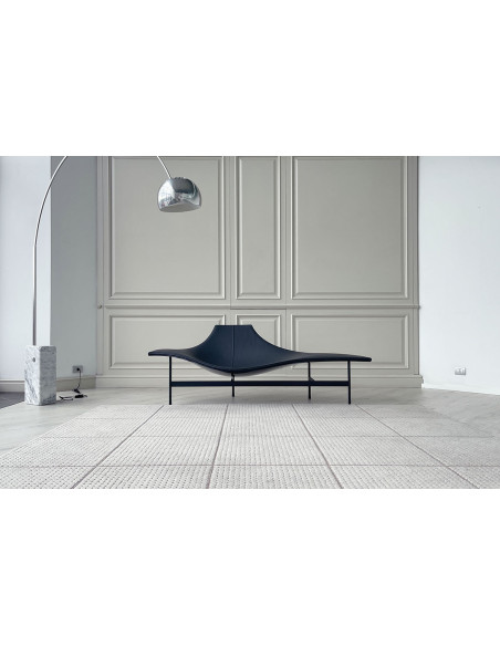 Chaise Longue Terminal 1 en cuir anthracite (Offre Expo) B&B Italia - 2