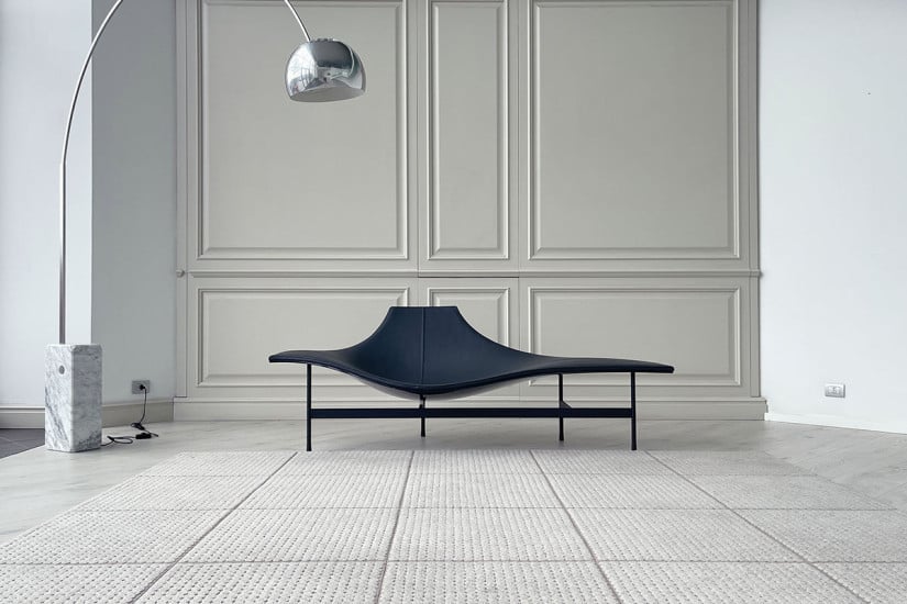 Chaise Longue Terminal 1 en cuir anthracite (Offre Expo) B&B Italia - 2