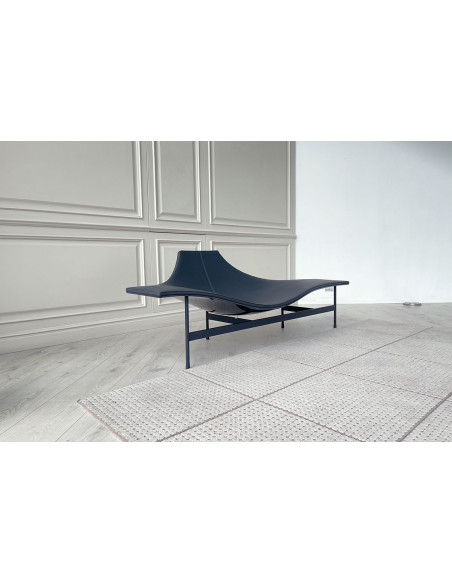 Chaise Longue Terminal 1 en cuir anthracite (Offre Expo) B&B Italia - 3