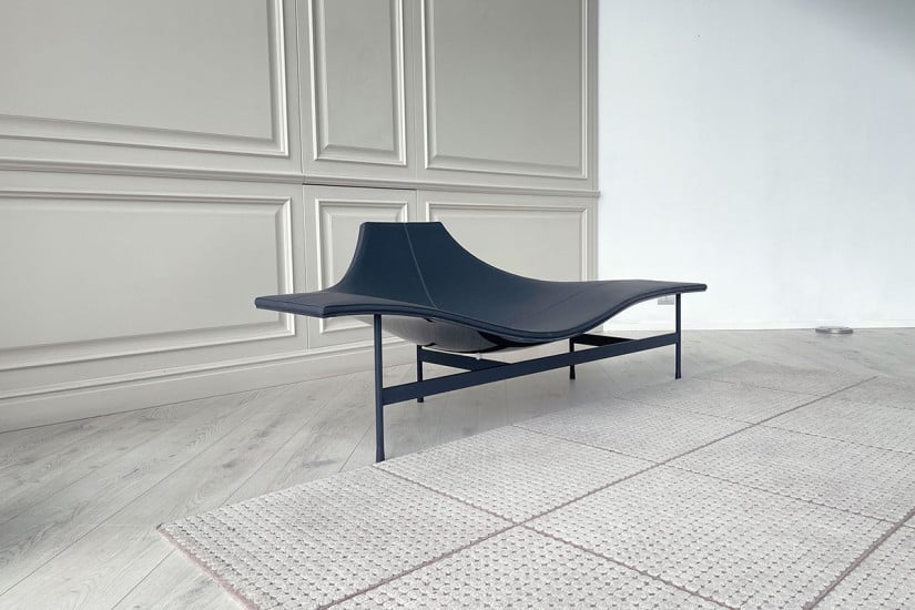 Terminal 1 anthracite leather Chaise Longue (Expo Offer) B&B Italia - 3