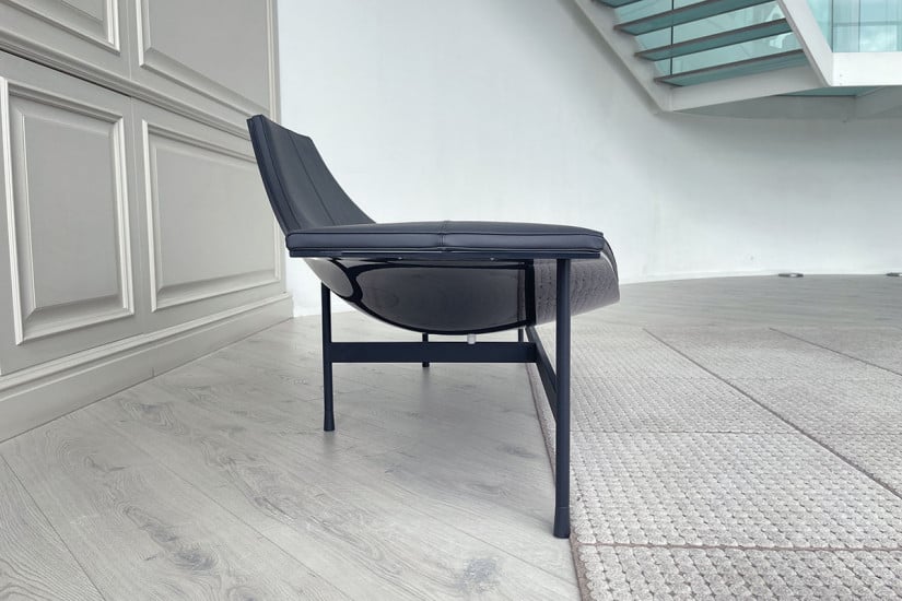 Terminal 1 anthracite leather Chaise Longue (Expo Offer) B&B Italia - 4