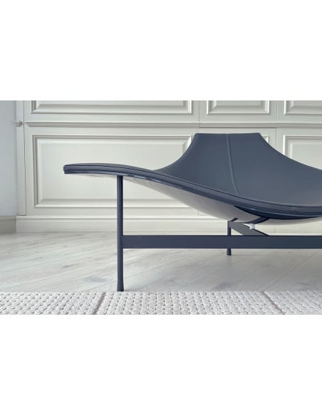Terminal 1 anthracite leather Chaise Longue (Expo Offer) B&B Italia - 5