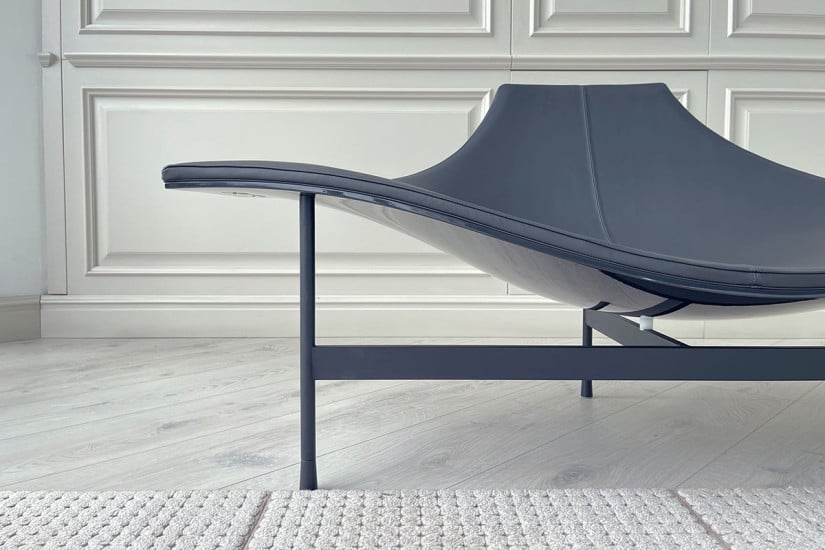 Chaise Longue Terminal 1 en cuir anthracite (Offre Expo) B&B Italia - 5