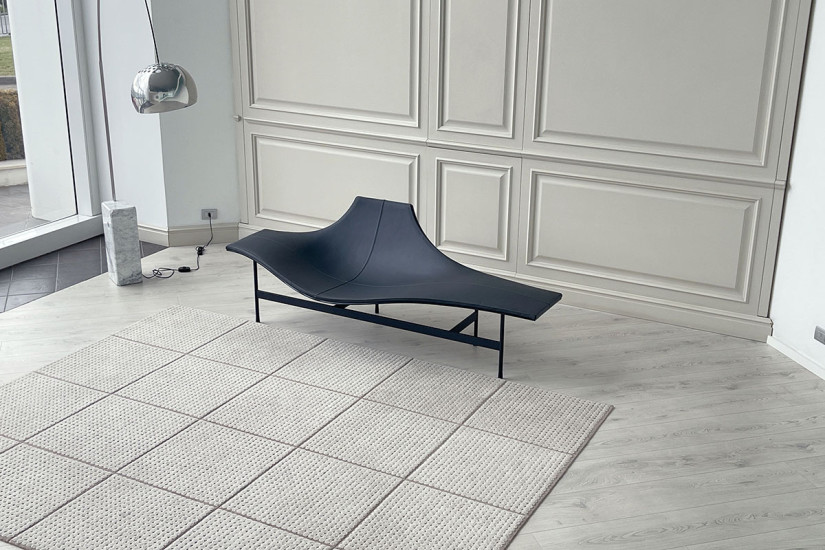 Chaise Longue Terminal 1 en cuir anthracite (Offre Expo) B&B Italia - 6