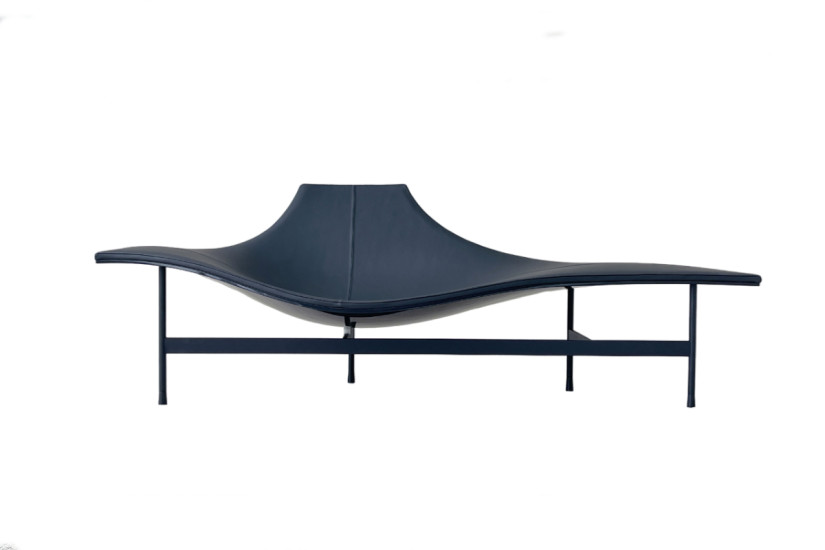Chaise Longue Terminal 1 en cuir anthracite (Offre Expo) B&B Italia - 7
