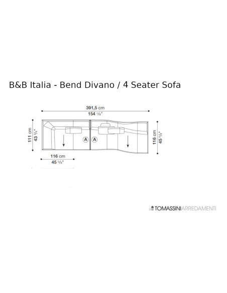 Divano Bend B&B Italia - 7