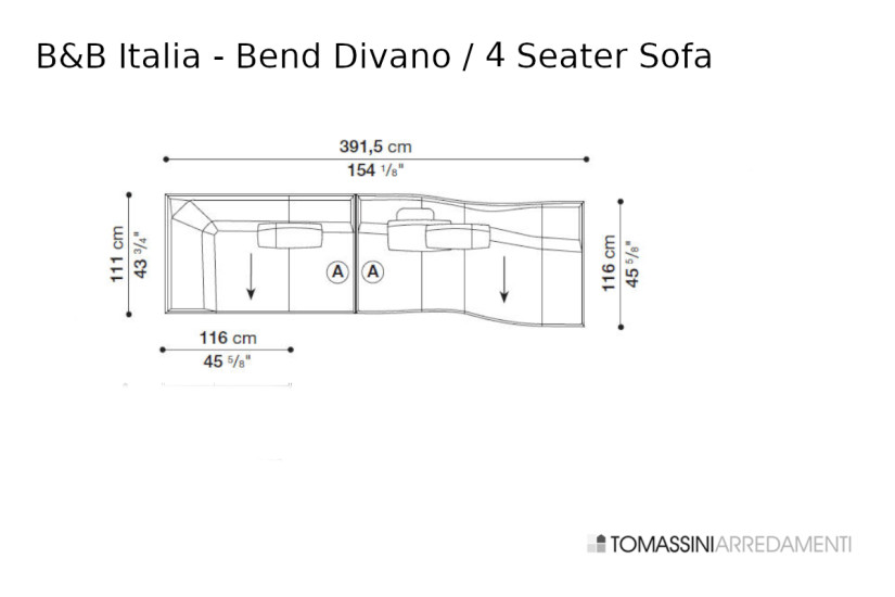 Divano Bend B&B Italia - 7