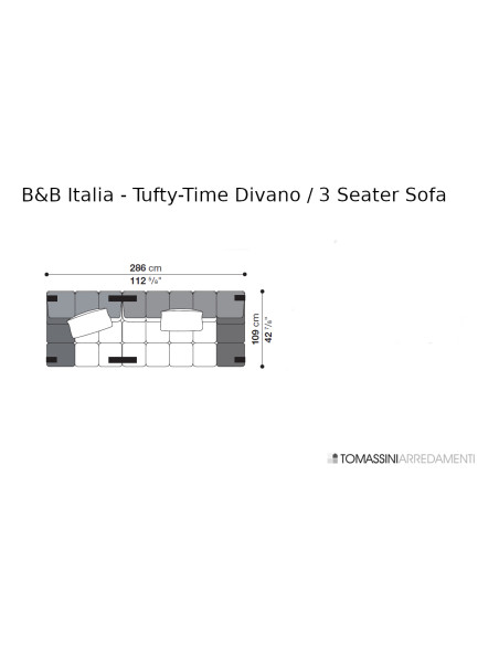 Tufty-Time Sofa B&B Italia - 7