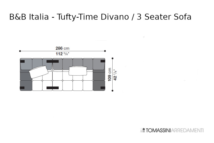 Canapé Tufty-Time B&B Italia - 7