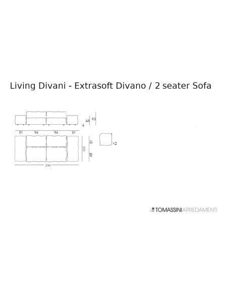 Extrasoft Sofa Living Divani - 6