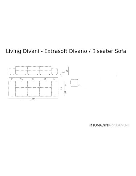 Extrasoft Sofa Living Divani - 7