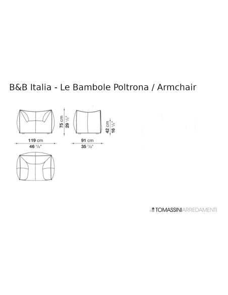 Poltrona Le Bambole B&B Italia - 8