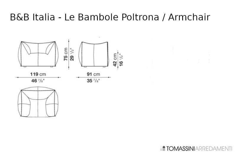 Poltrona Le Bambole B&B Italia - 8