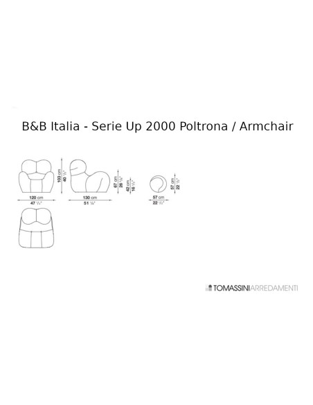 Serie Up 2000 Armchair B&B Italia - 6