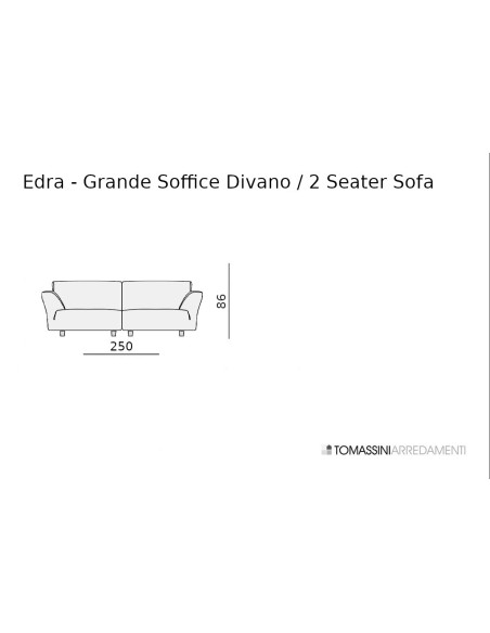Divano Grande Soffice Edra - 8