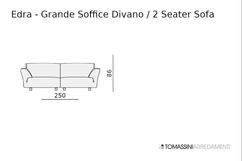 Canapé Grande Soffice Edra - 8