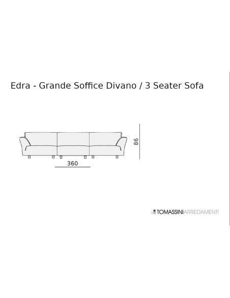 Canapé Grande Soffice Edra - 9