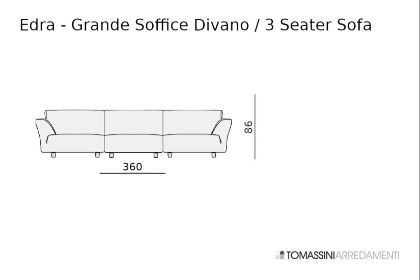 Canapé Grande Soffice Edra - 9