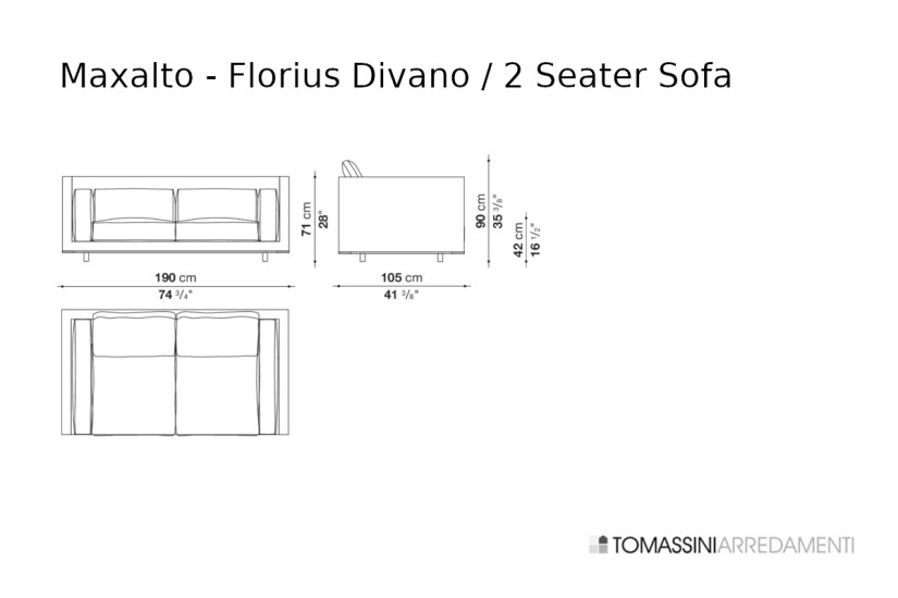 Florius Sofa Maxalto - 7