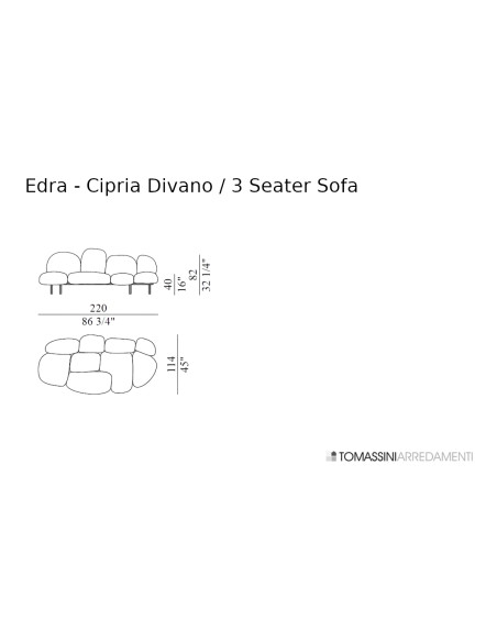 Canapé Cipria Edra - 7