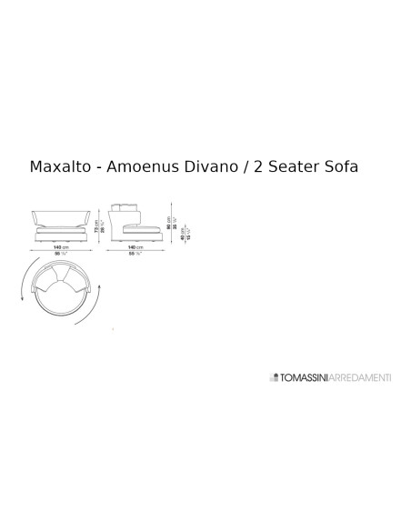 Divano Circolare Girevole Amoenus Soft Maxalto - 3