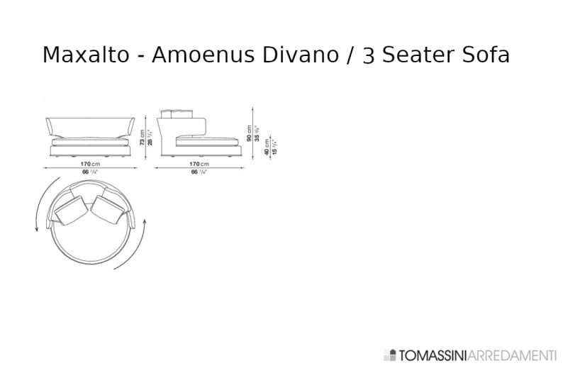 Divano Circolare Girevole Amoenus Soft Maxalto - 4