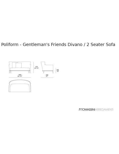 Divano Gentleman's Friends Poliform - 3