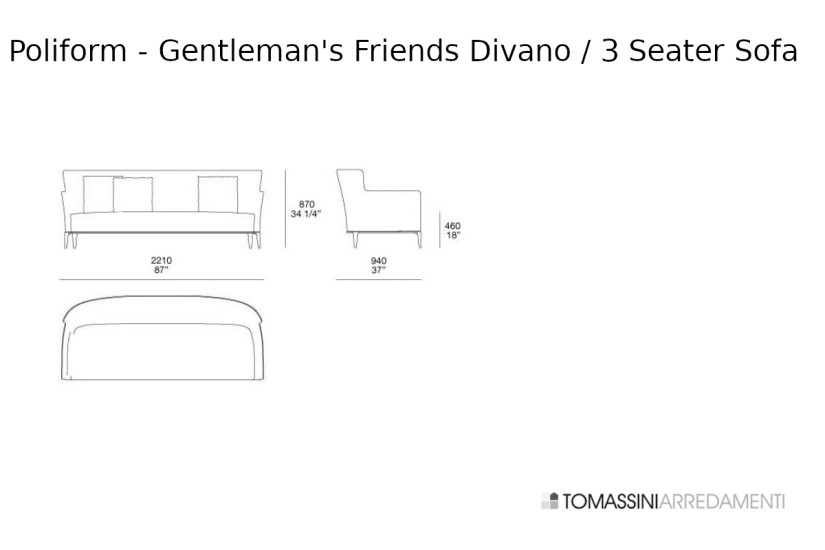 Gentleman's Friends Sofa Poliform - 4