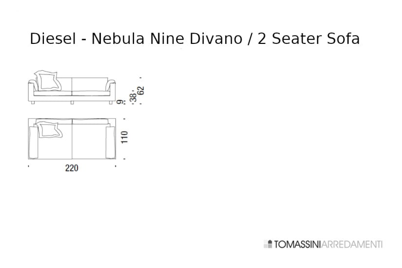 Divano Nebula Nine Diesel with Moroso - 7