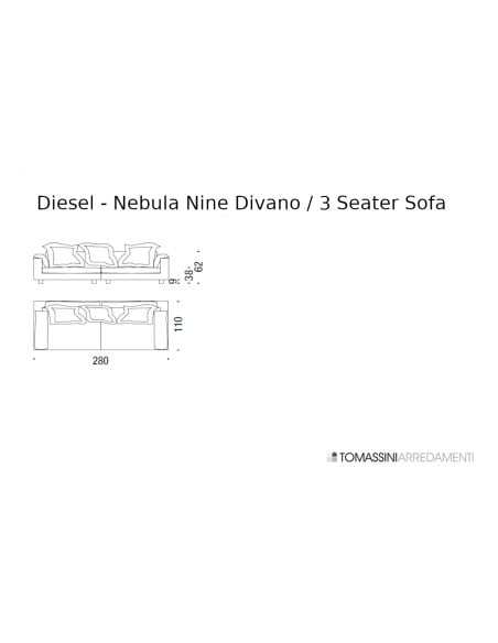 Divano Nebula Nine Diesel with Moroso - 8