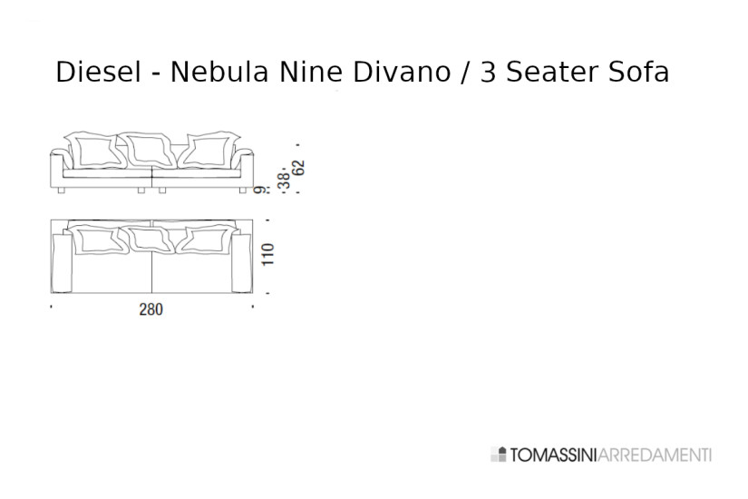 Canapé Nebula Nine Diesel with Moroso - 8