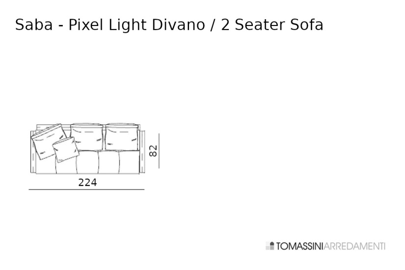 Canapé Pixel Light Intérieur Saba - 7