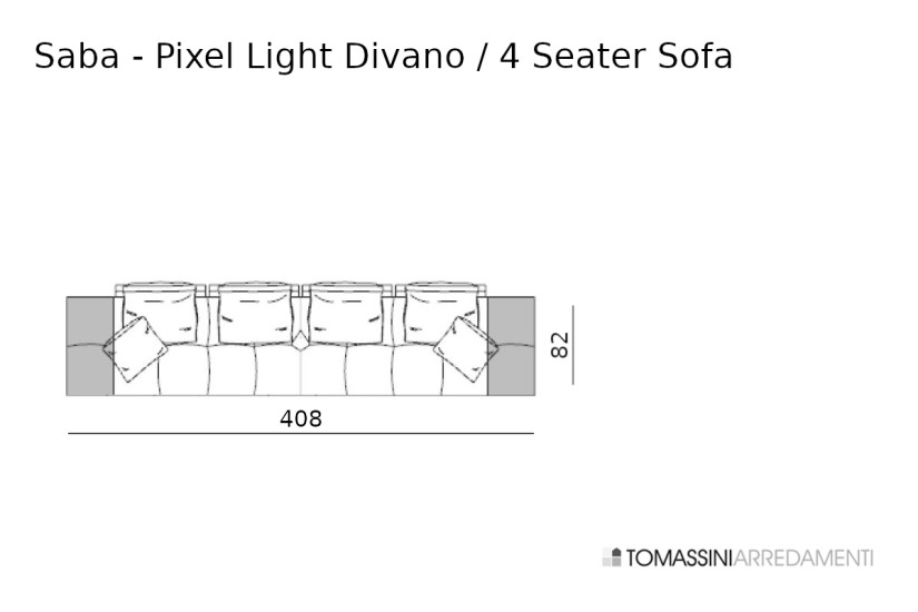 Divano Pixel Light Indoor Saba - 8