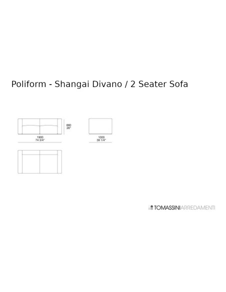 Canapé Shangai Poliform - 5