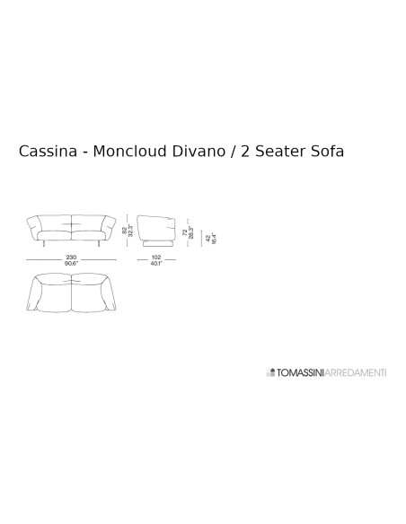 Divano Moncloud Cassina - 5