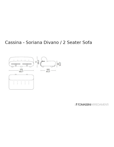 Divano Soriana Cassina - 8