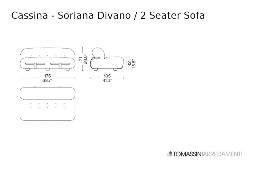 Canapé Soriana Cassina - 8